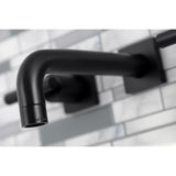 Manhattan Two-Handle 3-Hole Wall Mount Bathroom Faucet