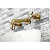 Essex Double-Handle 3-Hole Wall Mount Bathroom Faucet