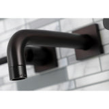 Kaiser Two-Handle 3-Hole Wall Mount Bathroom Faucet