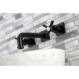 Millennium Double-Handle 3-Hole Wall Mount Bathroom Faucet