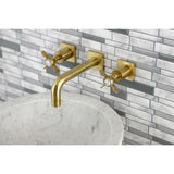 Essex Double-Handle 3-Hole Wall Mount Bathroom Faucet