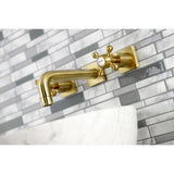 Metropolitan Two-Handle 3-Hole Wall Mount Bathroom Faucet