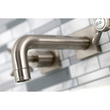 Essex Double-Handle 3-Hole Wall Mount Bathroom Faucet