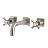 Metropolitan Two-Handle 3-Hole Wall Mount Bathroom Faucet