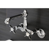 Essex Two-Handle 2-Hole Wall Mount Kitchen Faucet