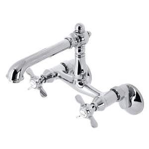 Essex Two-Handle 2-Hole Wall Mount Kitchen Faucet