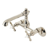 Essex Two-Handle 2-Hole Wall Mount Kitchen Faucet