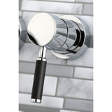 Kaiser Single-Handle 2-Hole Wall Mount Bathroom Faucet