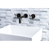 Essex Double-Handle 3-Hole Wall Mount Bathroom Faucet