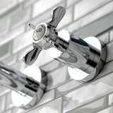 Essex Double-Handle 3-Hole Wall Mount Bathroom Faucet