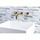 Essex Double-Handle 3-Hole Wall Mount Bathroom Faucet