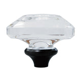 Crystal Rectangular Knob Handle