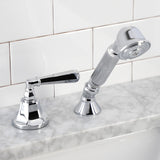 Deck Mount Hand Shower with Diverter for Roman Tub Faucet