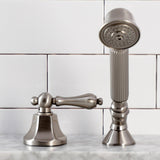 Deck Mount Hand Shower with Diverter for Roman Tub Faucet