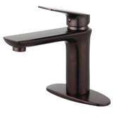 Frankfurt Single-Handle 1-Hole Deck Mount Bathroom Faucet with Push Pop-Up